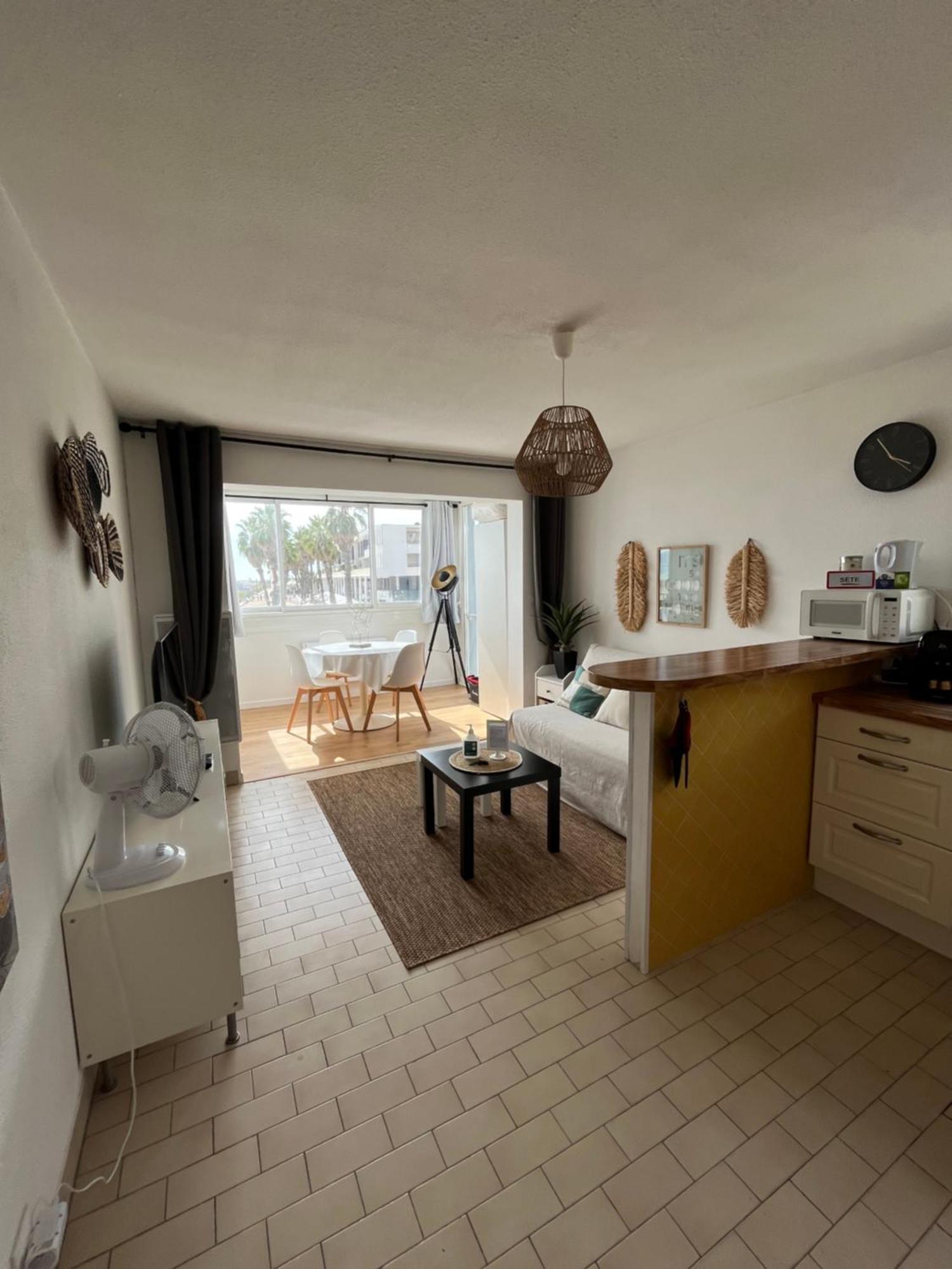 T2 Vue Panoramique Sur Mer Quartier Des Quilles Sete Bagian luar foto