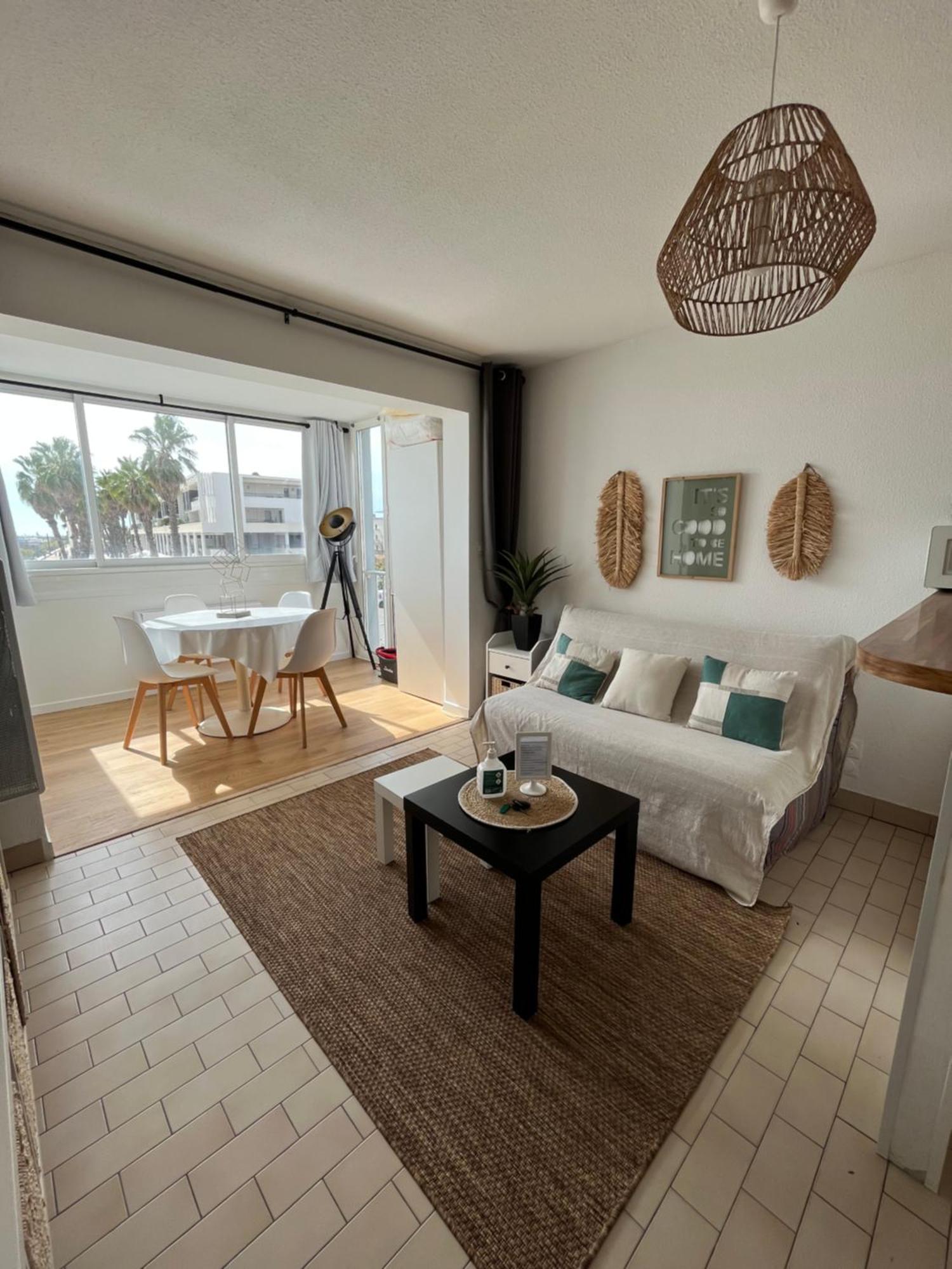 T2 Vue Panoramique Sur Mer Quartier Des Quilles Sete Bagian luar foto